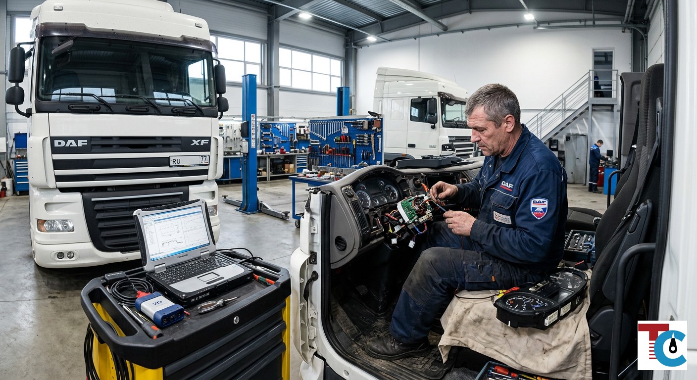 Диагностика и ремонт электрики DAF XF: комплексный подход в 2026 году