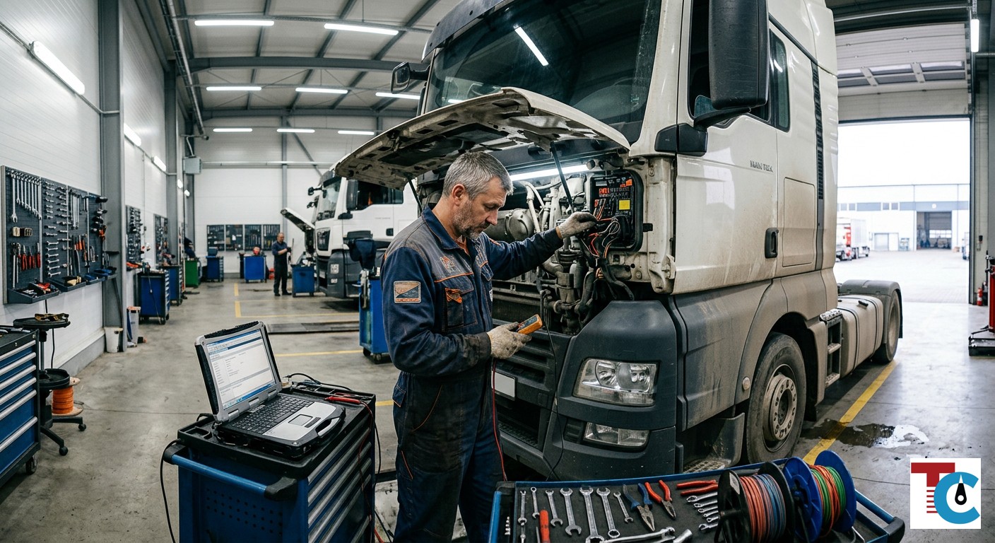 Ремонт электрики грузовиков в 2026 году: генератор, стартер, проводка