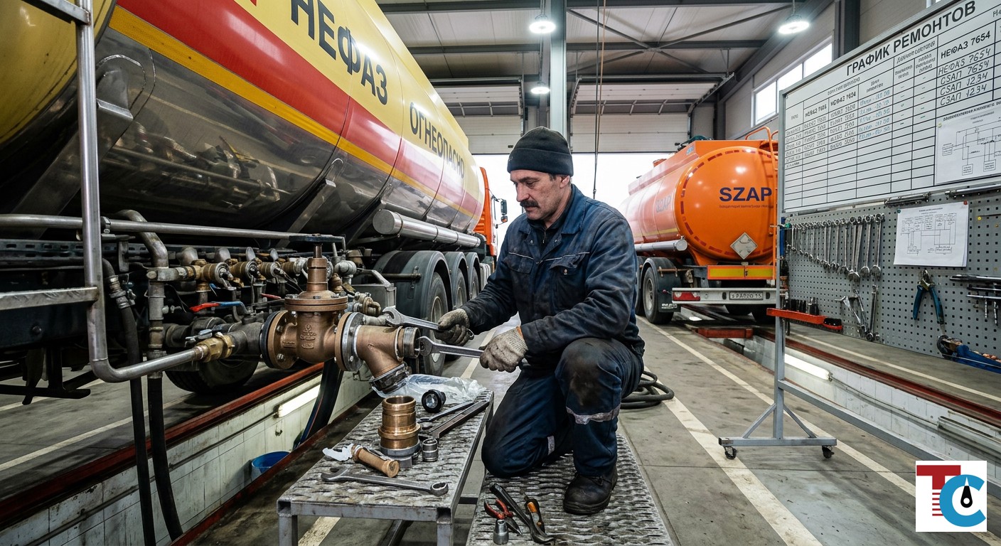 Профессиональный ремонт клапанов автоцистерн бензовозов: гарантия безопасности в 2026 году