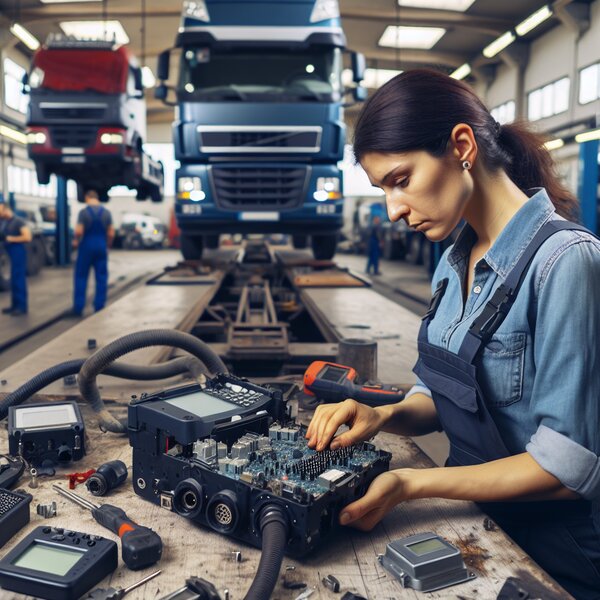 Замена электронной платы тахографа для Volvo, Scania, Mercedes, Renault, DAF,