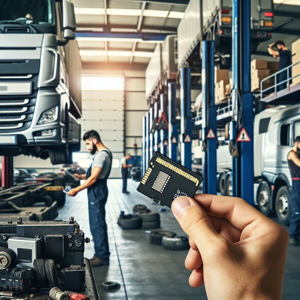 Выгрузка данных из памяти карточки водителя всех марок грузовиков (Volvo,