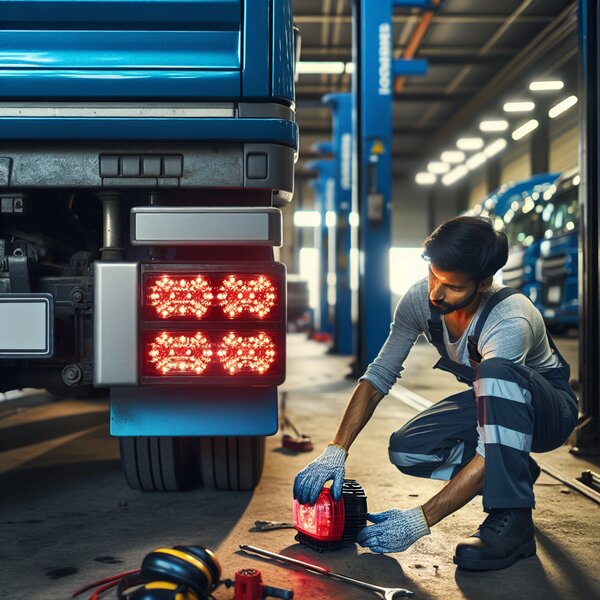 Замена заднего фонаря для Volvo, Scania, Mercedes, Renault, DAF, Камаз, МАЗ,