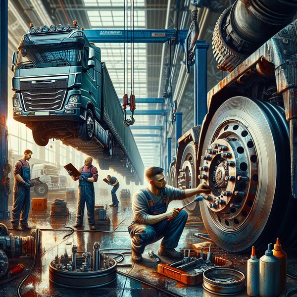 Чистка ступицы передней для грузовиков Volvo, Scania, Mercedes, Renault, DAF,