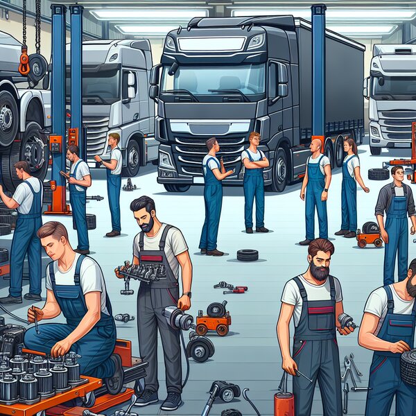 Снятие и установка стабилизатора грузовиков Volvo, Scania, Mercedes, Renault,