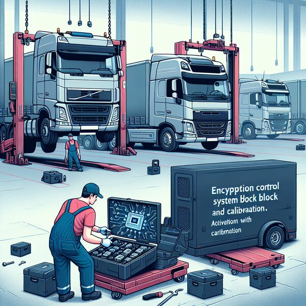 Замена блока СКЗИ с активацией и калибровкой для Volvo, Scania, Mercedes,