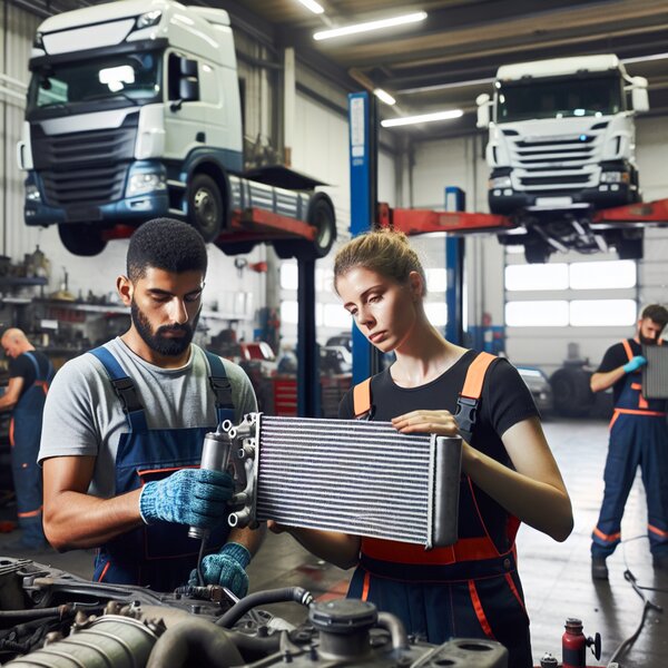 Снятие и установка интеркуллера для Volvo, Scania, Mercedes, Renault, DAF,