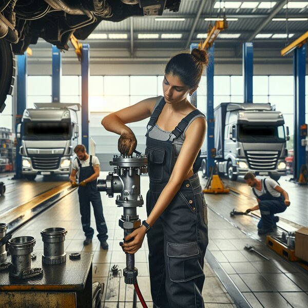 Замена крана осушителя на грузовиках Volvo, Scania, Mercedes, Renault, DAF,