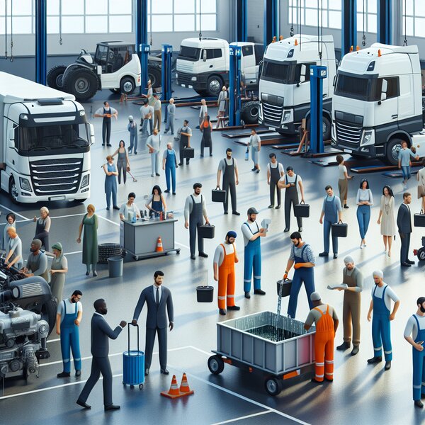 Замена антифриза для грузовиков Volvo, Scania, Mercedes, Renault, DAF, Камаз,