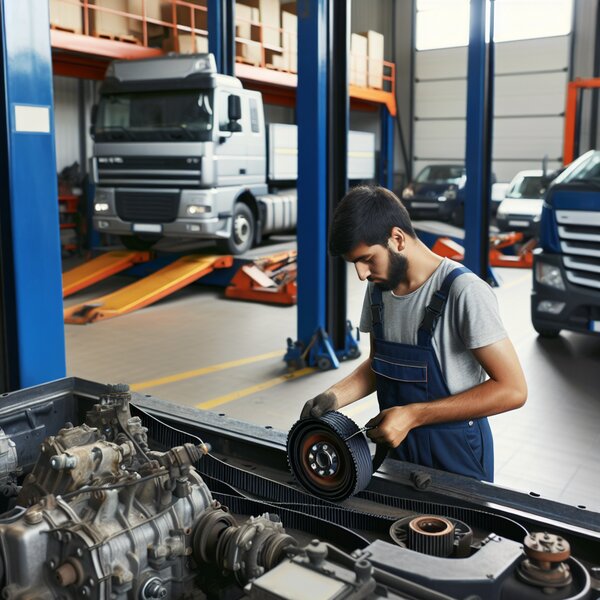 Установка и снятие приводного ремня для Volvo, Scania, Mercedes, Renault, DAF,