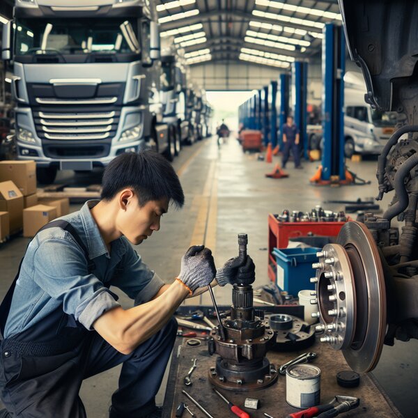 Смазка передней ступицы грузовиков Volvo, Scania, Mercedes, Renault, DAF, Камаз