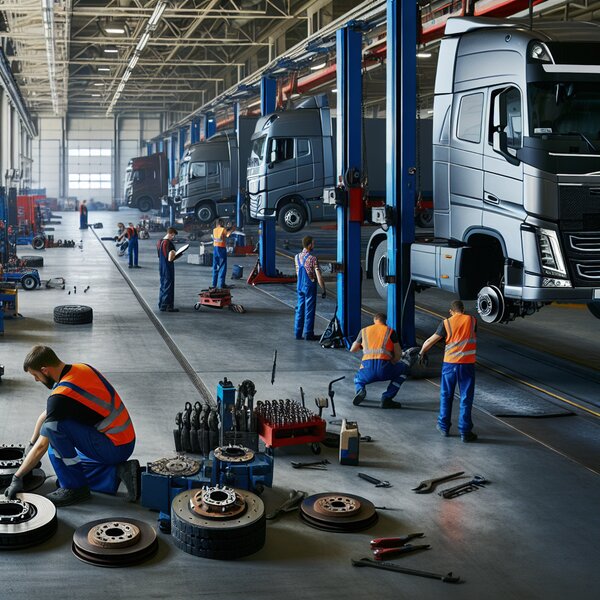 Снятие и установка тормозных дисков для грузовиков Volvo, Scania, Mercedes,