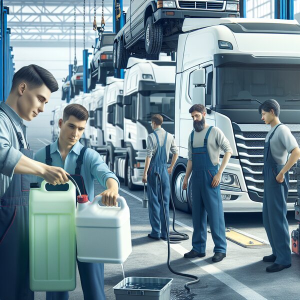 Профессиональная закачка антифриза для Volvo, Scania, Mercedes, Renault, DAF,