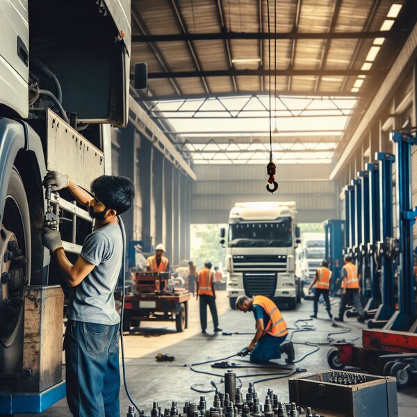 Замена розетки прицепа для грузовиков Volvo, Scania, Mercedes, Renault, DAF,