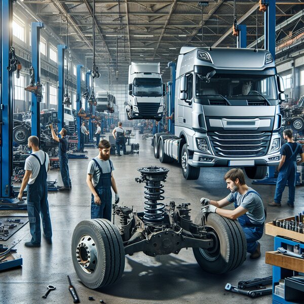 Замена передней рессоры: Volvo, Scania, Mercedes, Renault, DAF, КамАз, МАЗ,