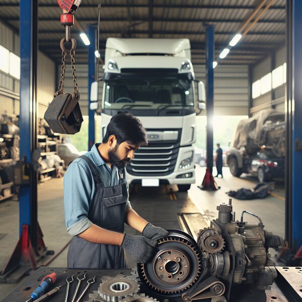 Замена шкива переднего для Volvo, Scania, Mercedes, Renault, DAF, КамАЗ, МАЗ,