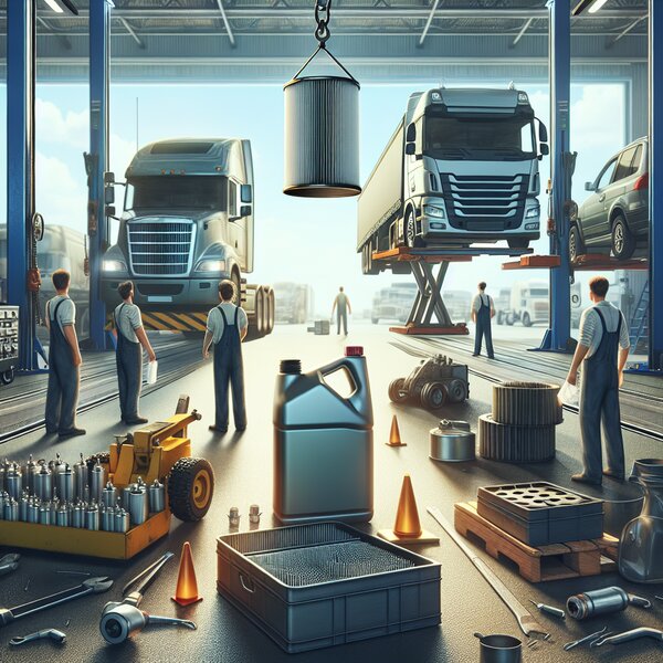 Замена масла и фильтра редуктора для грузовиков: Volvo, Scania, Mercedes,