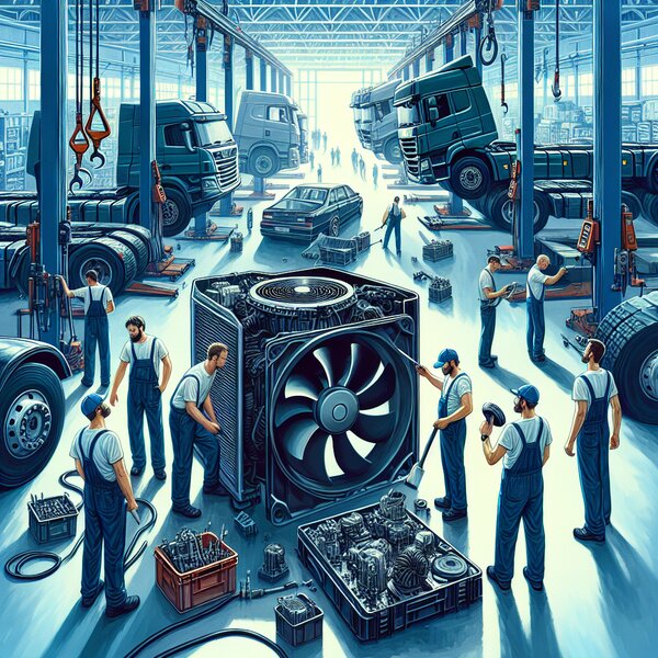 Ремонт вентилятора испарителя 79-01693-05 для грузовиков Volvo, Scania,