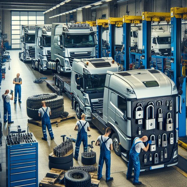 Замена нижней ответной части замка Schmitz (3 шт) для Volvo, Scania, Mercedes,