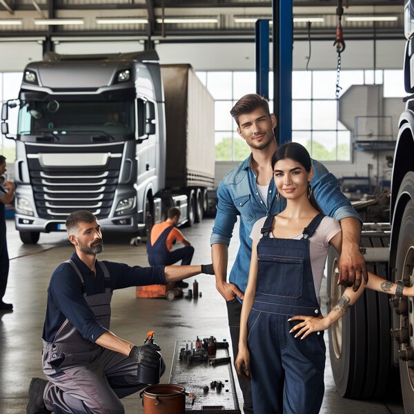 Профессиональная смазка автомобилей Volvo, Scania, Mercedes, Renault, DAF,