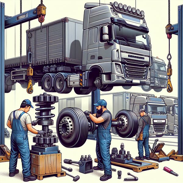 Замена втулок стабилизатора для грузовиков: Volvo, Scania, Mercedes, Renault,