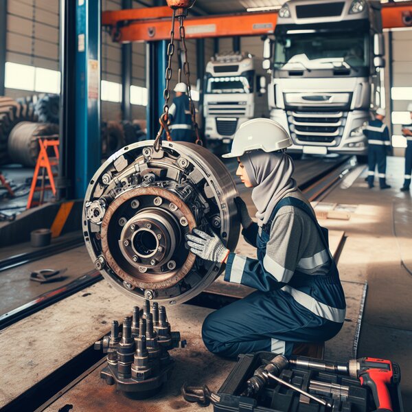 Снятие бочка подъемного механизма для грузовиков Volvo, Scania, Mercedes,