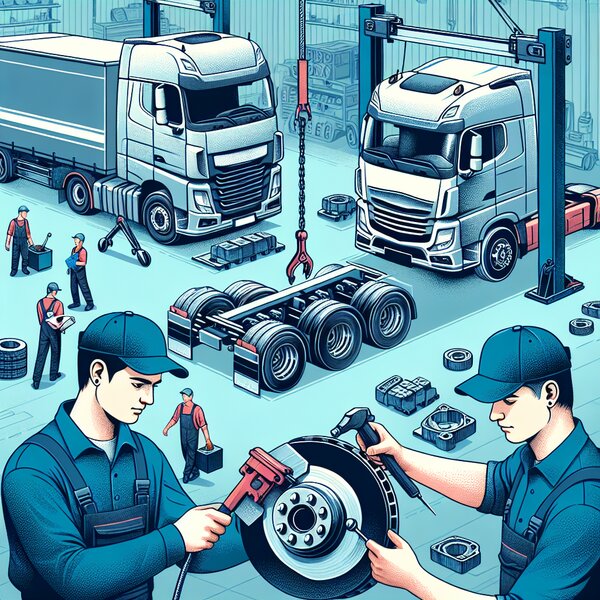 Замена тормозных колодок для Volvo, Scania, Mercedes, Renault, DAF, Камаз, МАЗ,