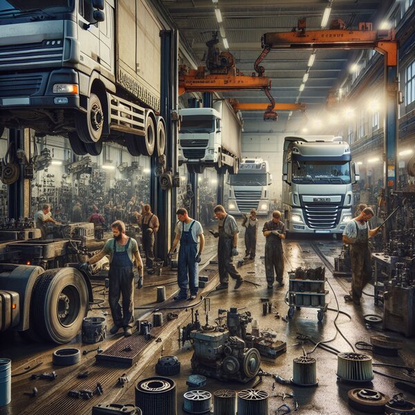 Ремонт и замена фильтров в тормозных модуляторах Volvo, Scania, Mercedes,