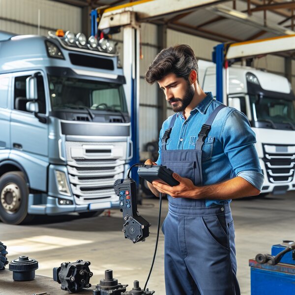 Тестирование датчиков ABS сканером OBD-II для Volvo, Scania, Mercedes, Renault,