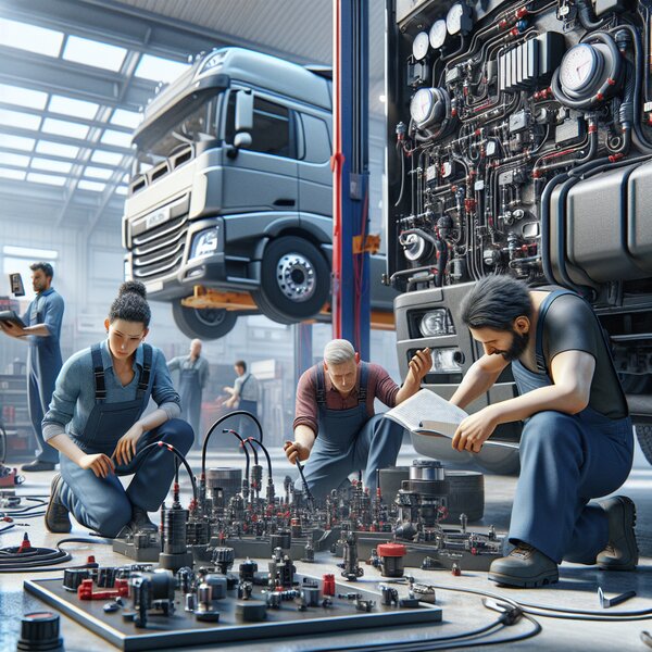 Ремонт и настройка датчиков давления и температуры ABS для грузовиков: Volvo,