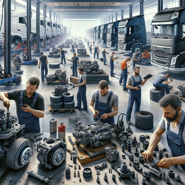 Обслуживание и замена пневматических датчиков и клапанов тормозной системы