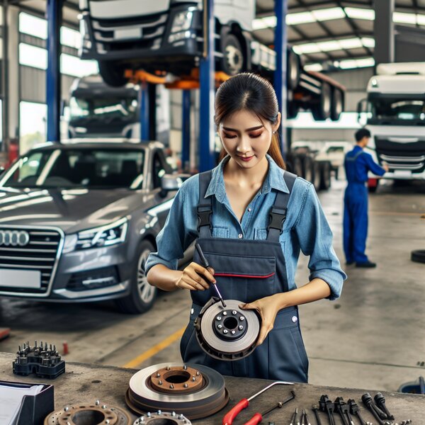 Замена датчика износа тормозных колодок Volvo, Scania, Mercedes, Renault, DAF,