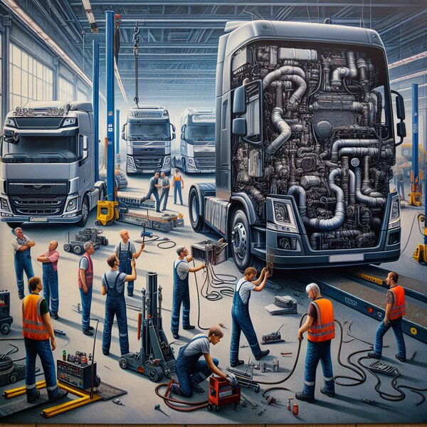 Ремонт и замена системы управления вентиляцией грузовиков Volvo, Scania,