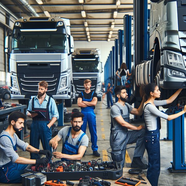 Ремонт и замена комплектующих системы автоматической парковки для грузовиков