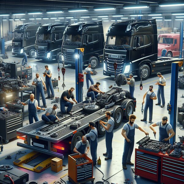 Установка и настройка освещения прицепов для ночной работы: Volvo, Scania,