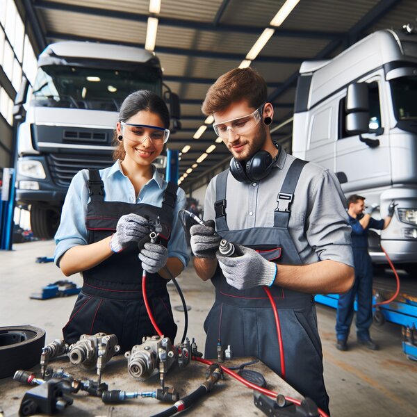 Ремонт и замена датчиков давления в пневмосистемах тягачей и прицепов Volvo,