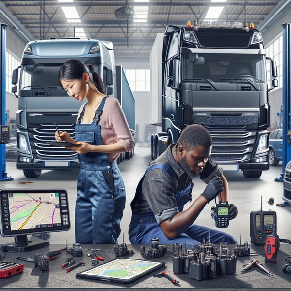 Ремонт и настройка GPS-электроники для грузовиков Volvo, Scania, Mercedes,