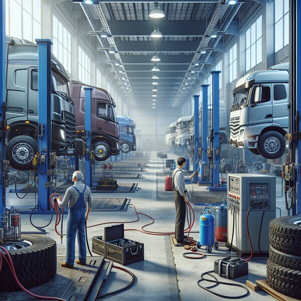 Ремонт прокачки воздуха в пневмосистемах тягачей и прицепов Volvo, Scania,