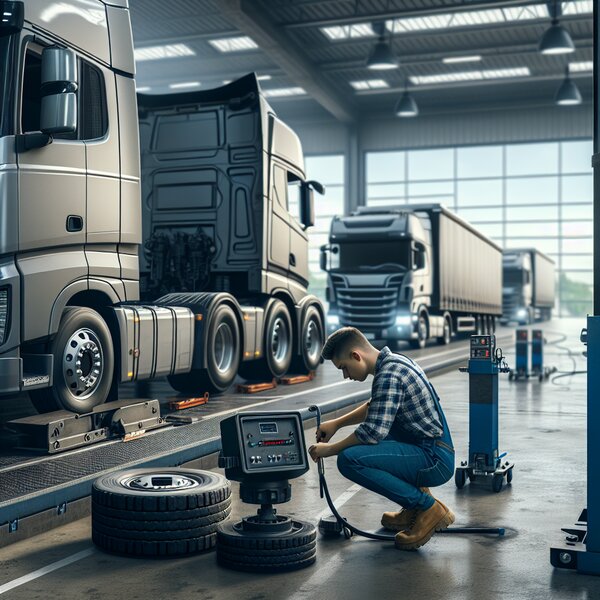 Установка и настройка систем мониторинга давления и температуры шин для