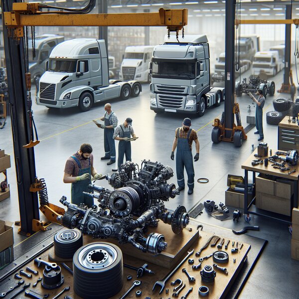 Ремонт и замена элементов рулевого управления для Volvo, Scania, Mercedes,