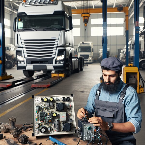 Ремонт и замена блока управления электросистем сцепных устройств Volvo, Scania,