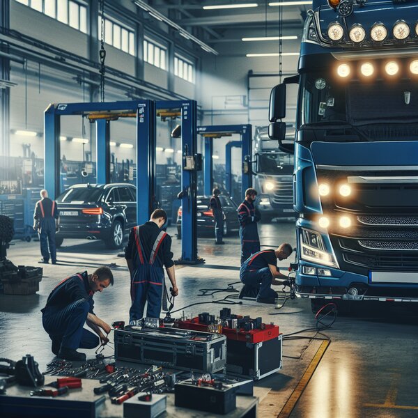 Настройка системы аварийных огней прицепа для грузовиков Volvo, Scania,
