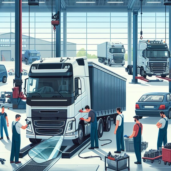 Замена бокового стекла для Volvo, Scania, Mercedes, Renault, DAF, Камаз, МАЗ,