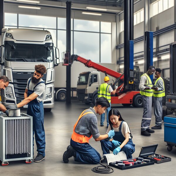 Ремонт и замена воздушного фильтра рефрижератора Volvo, Scania, Mercedes,