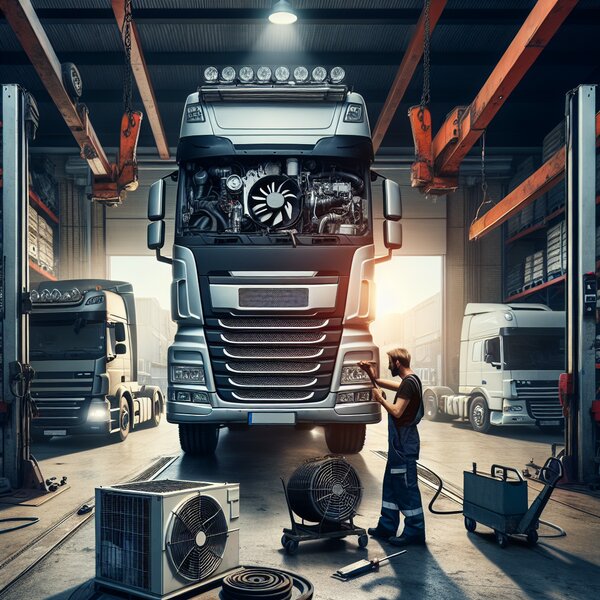 Замена вентилятора в рефрижераторах Volvo, Scania, Mercedes, Renault, DAF,