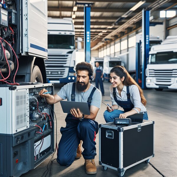 Проверка и настройка системы управления мощностью рефрижераторов Volvo, Scania,