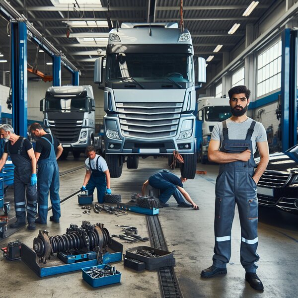 Снятие и установка пневморессоры Volvo, Scania, Mercedes, Renault, DAF, Камаз,