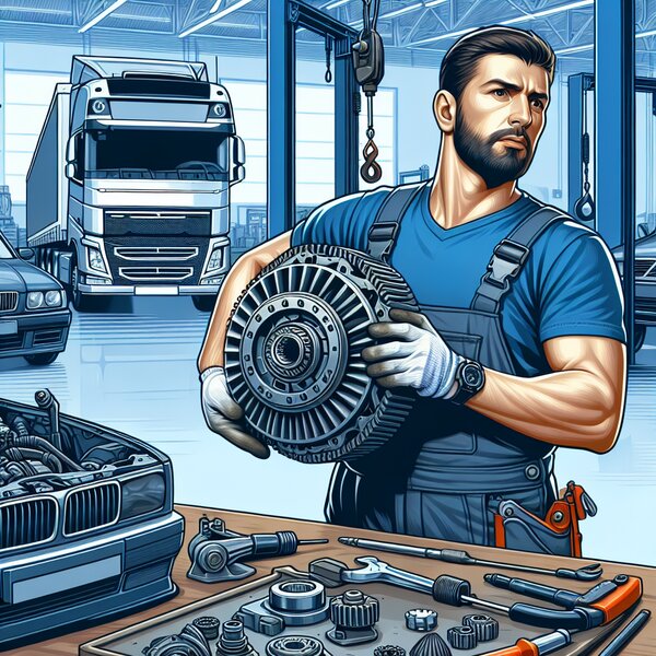 Снятие и установка вентилятора с муфтой Volvo, Scania, Mercedes, Renault, DAF,