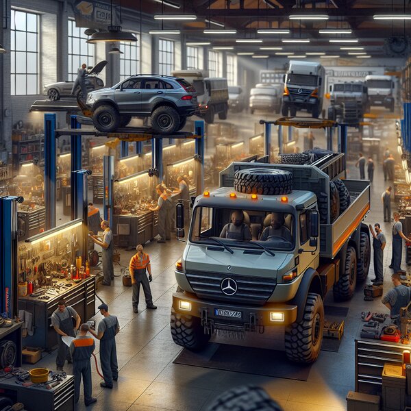 Плановое ТО Mercedes-Benz Unimog - качество и надежность обслуживания
