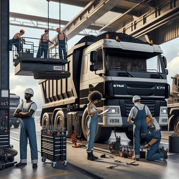 ТО Sitrak C7H 8x4 Углевоз (32–38 куб.м): плановое обслуживание и ремонт для