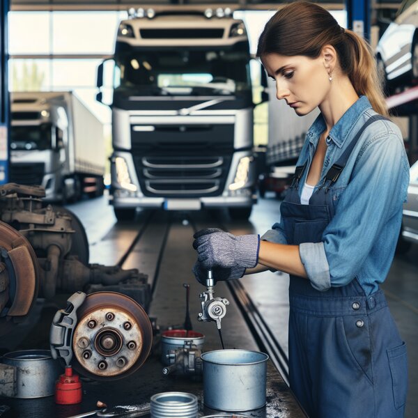 Чистка тормозного крана для грузовиков Volvo, Scania, Mercedes, Renault n, DAF,